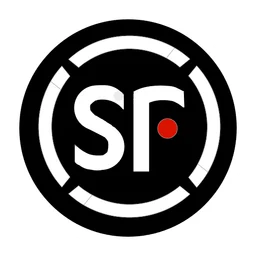SF Express logo, monochrome icon version, on a transparent background