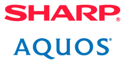 Sharp logo, horizontal version, on a transparent background