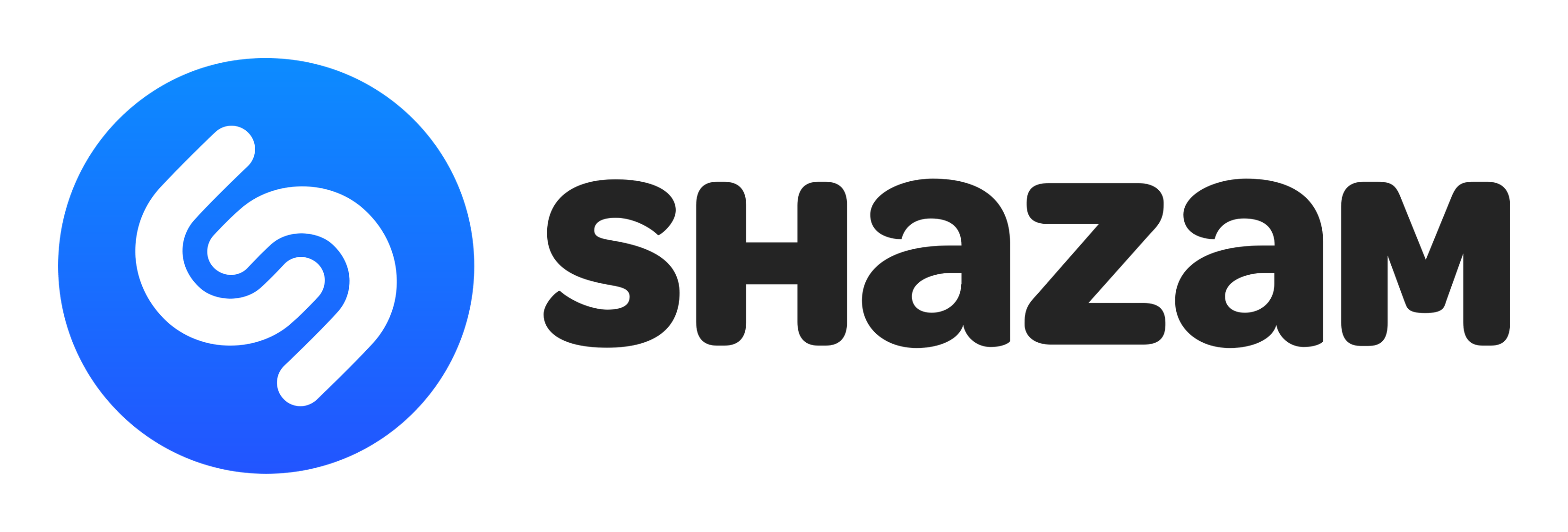 Shazam Logo auf transparentem Hintergrund