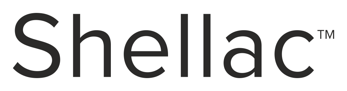Shellac logo on a transparent background