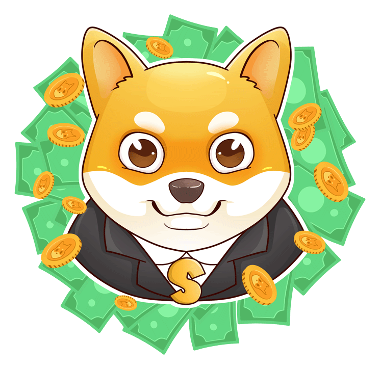 Shiba Inu logo on a transparent background