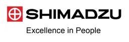 Shimadzu logo, white wordmark version, on a transparent background