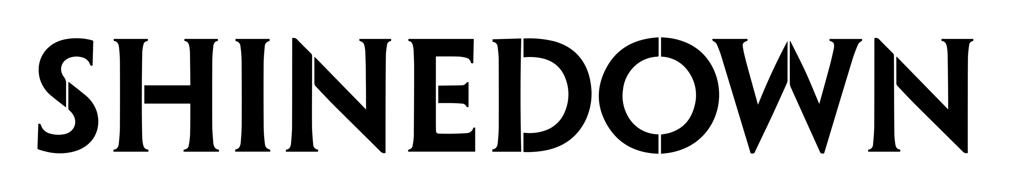 Shinedown logo on a transparent background