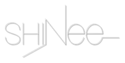 Shinee logo, monochrome version, on a transparent background