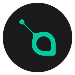 Logo Siacoin, version icône noir, sur fond transparent