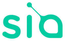 Logo Siacoin, version horizontal, sur fond transparent