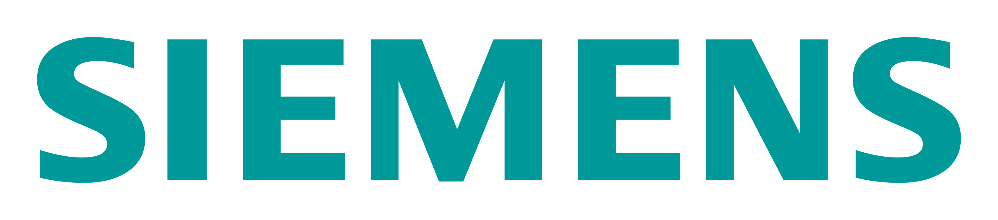 Siemens logo on a transparent background