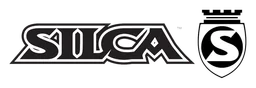 Silca logo, monochrome wordmark version, on a transparent background