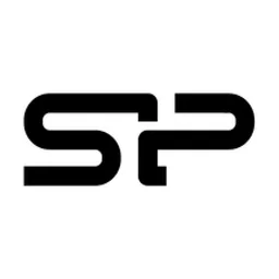 Silicon Power logo, white icon version, on a transparent background