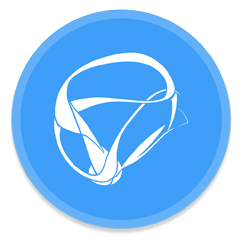 Silverlight logo, icon version, on a transparent background