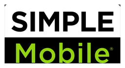Simple Mobile logo, horizontal version, on a transparent background