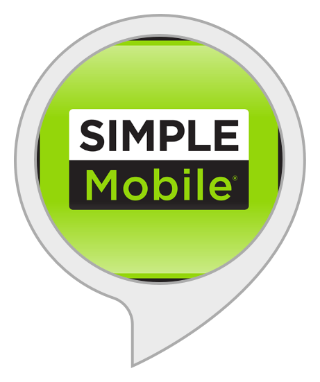 Simple Mobile logo, icon version, on a transparent background
