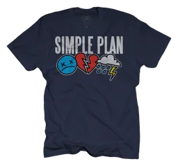 Simple Plan logo, black icon version, on a transparent background