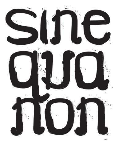Sinequanon logo, black icon version, on a transparent background