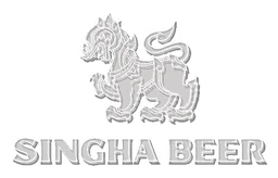 Singha logo, monochrome version, on a transparent background
