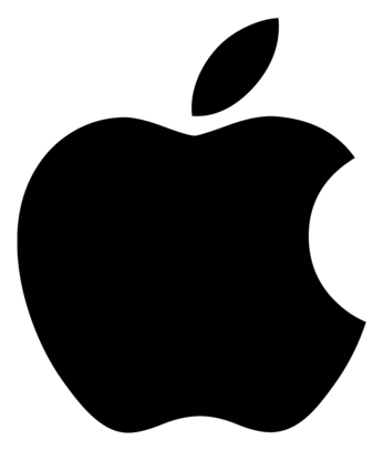 Siri Apple logo, black icon version, on a transparent background
