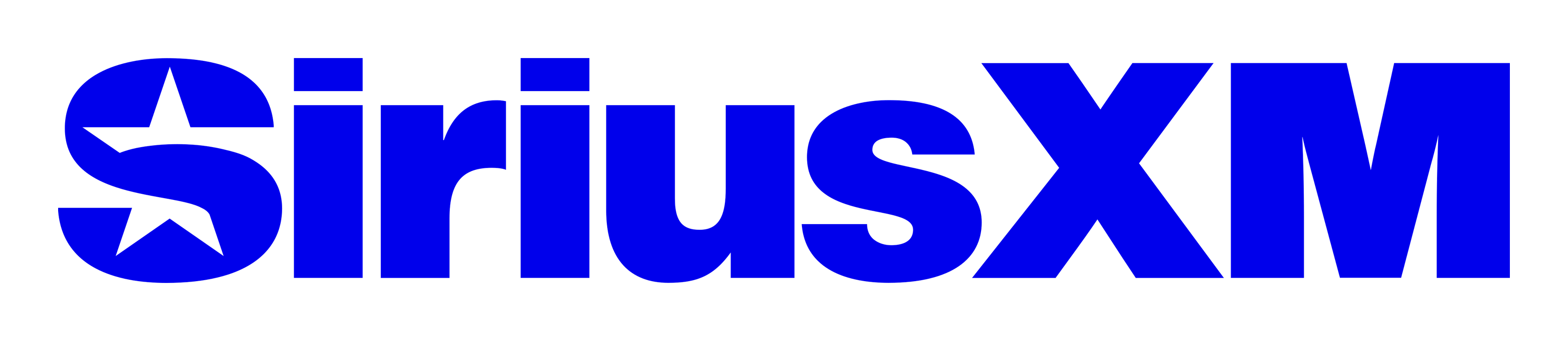 Sirius XM logo on a transparent background