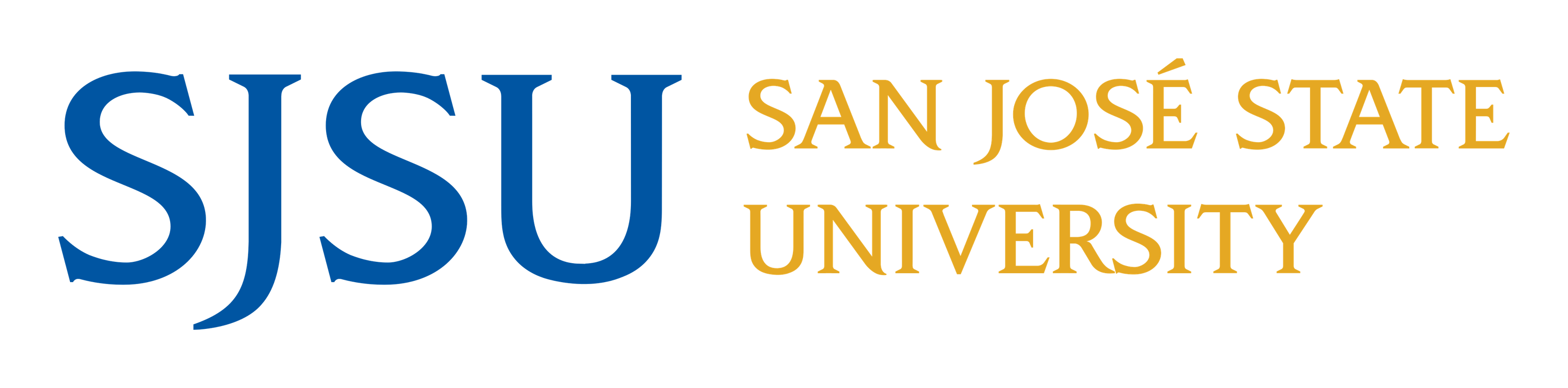 Sjsu logo on a transparent background