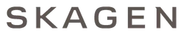 Skagen logo, monochrome wordmark version, on a transparent background