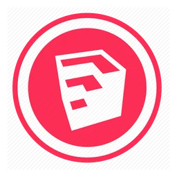 Sketchup logo, icon version, on a transparent background