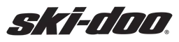 Ski Doo logo, black wordmark version, on a transparent background