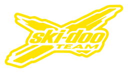 Ski Doo logo, horizontal version, on a transparent background