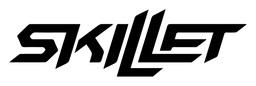 Skillet logo, black wordmark version, on a transparent background