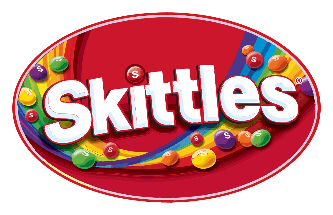 Skittles logo on a transparent background
