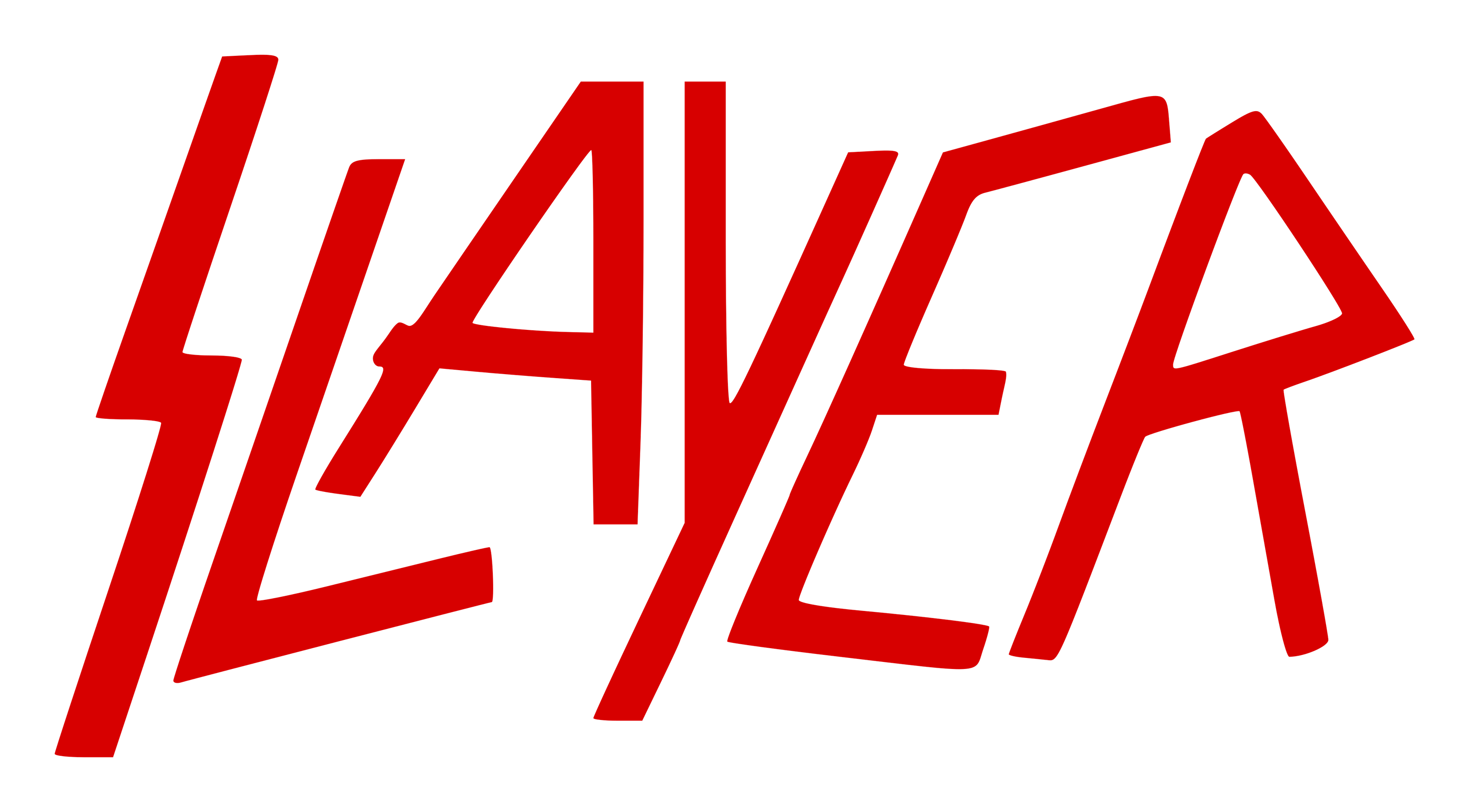 Slayer logo on a transparent background