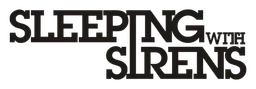 Sleeping With Sirens logo, black wordmark version, on a transparent background