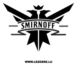 Smirnoff logo, black icon version, on a transparent background
