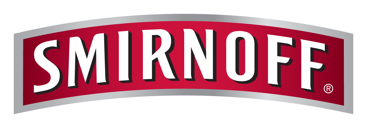 Smirnoff logo on a transparent background