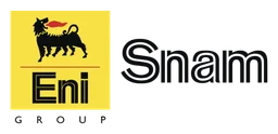 Snam Logo, Variante horizontal, auf transparentem Hintergrund