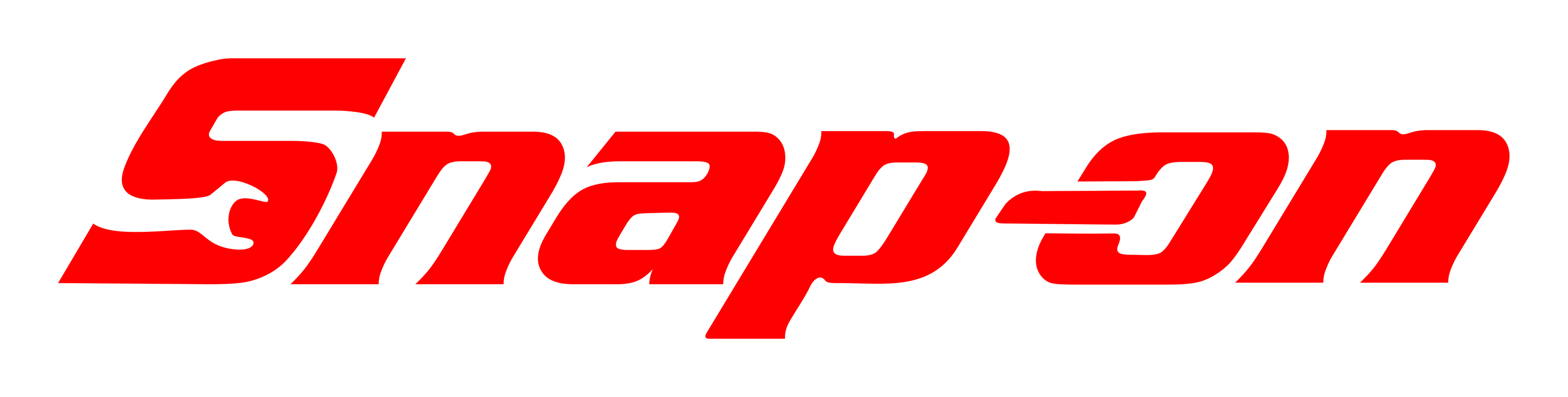 Snap on logo on a transparent background