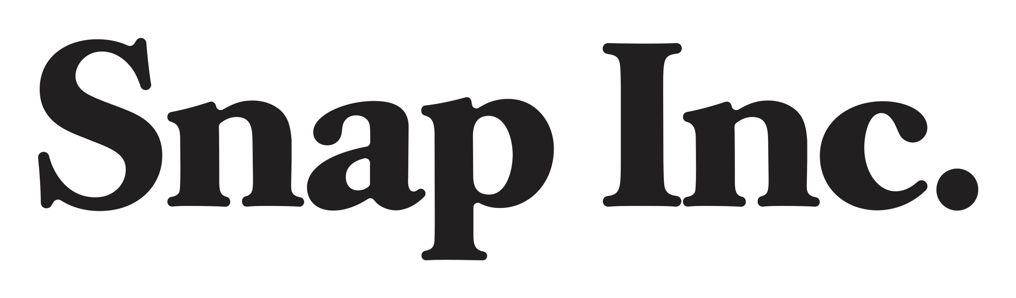 Snapchat logo on a transparent background