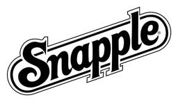 Snapple logo, monochrome version, on a transparent background