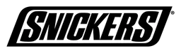 Snickers logo, black wordmark version, on a transparent background