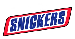 Snickers logo, horizontal version, on a transparent background