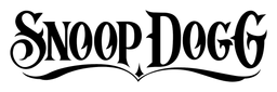Snoop Dogg logo, black wordmark version, on a transparent background