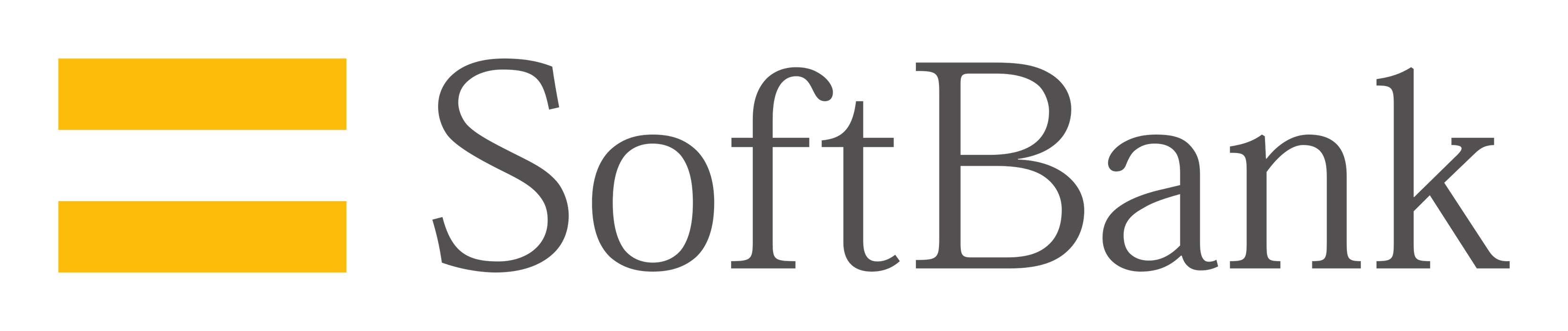Softbank のロゴ（背景透過）