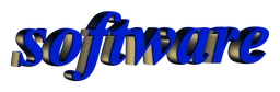Software logo, wordmark version, on a transparent background