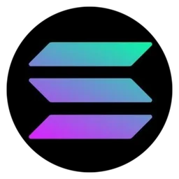 Solana logo, icon version, on a transparent background