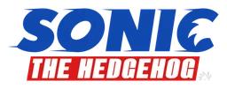 Sonic logo, wordmark version, on a transparent background
