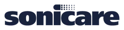 Sonicare logo, black wordmark version, on a transparent background