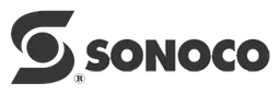 Sonoco logo, black wordmark version, on a transparent background