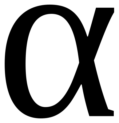 Sony Alpha logo, black icon version, on a transparent background