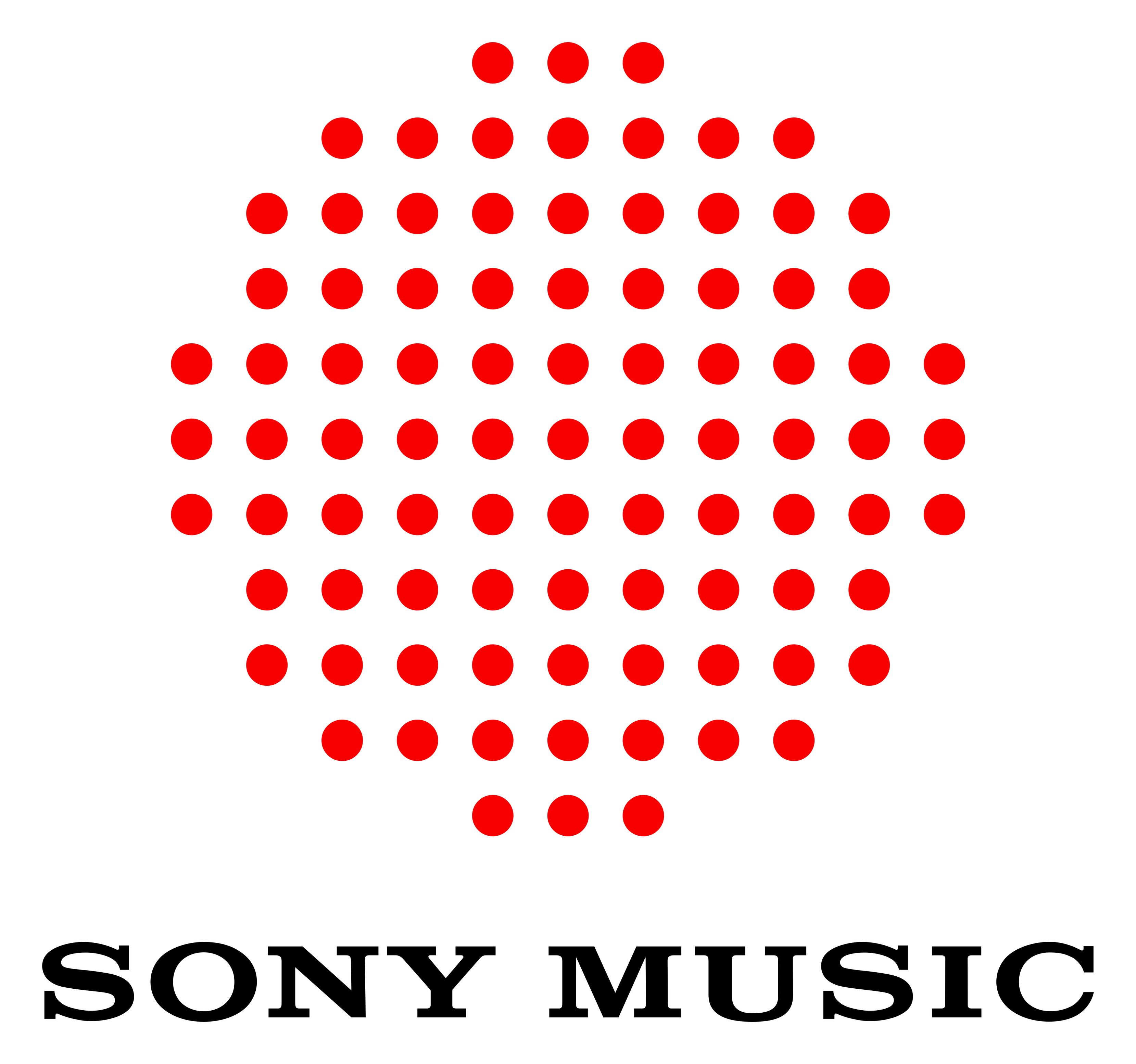 Sony Music logo on a transparent background
