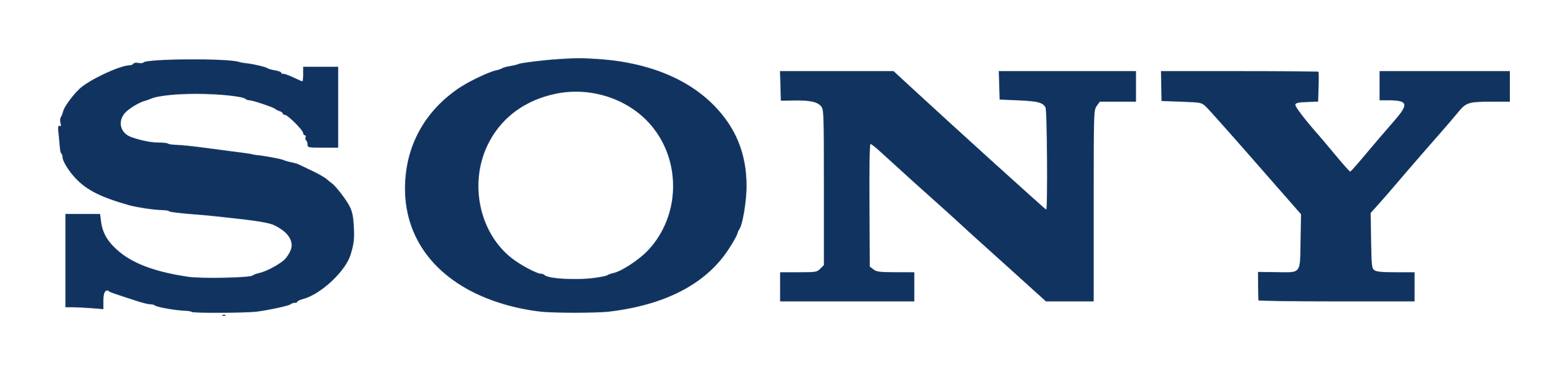 Sony logo on a transparent background