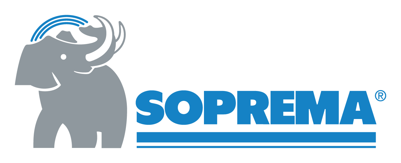 Logo de Soprema sobre fondo transparente