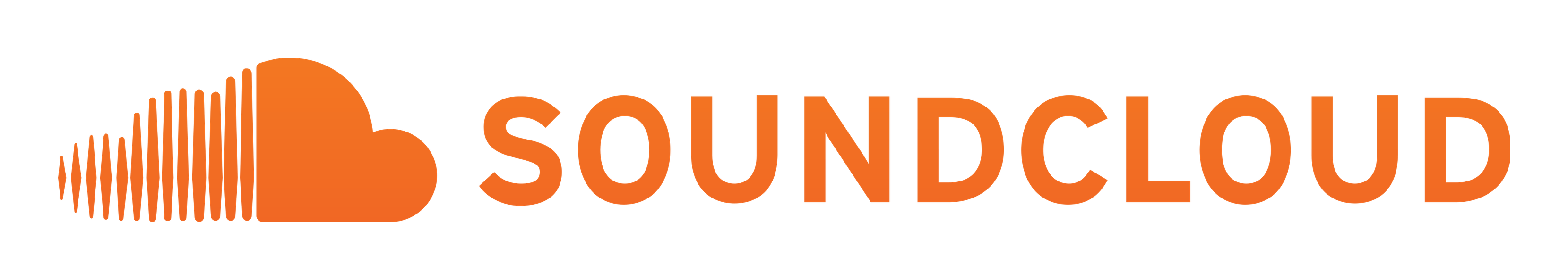 Soundcloud logo on a transparent background